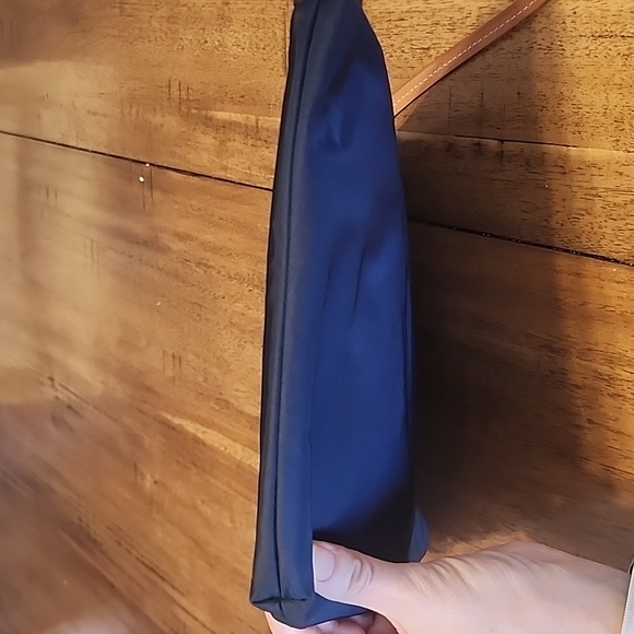 Dooney & Bourke Navy Messenger Bag with Logo and Textured Fabric - Picture 6 of 16